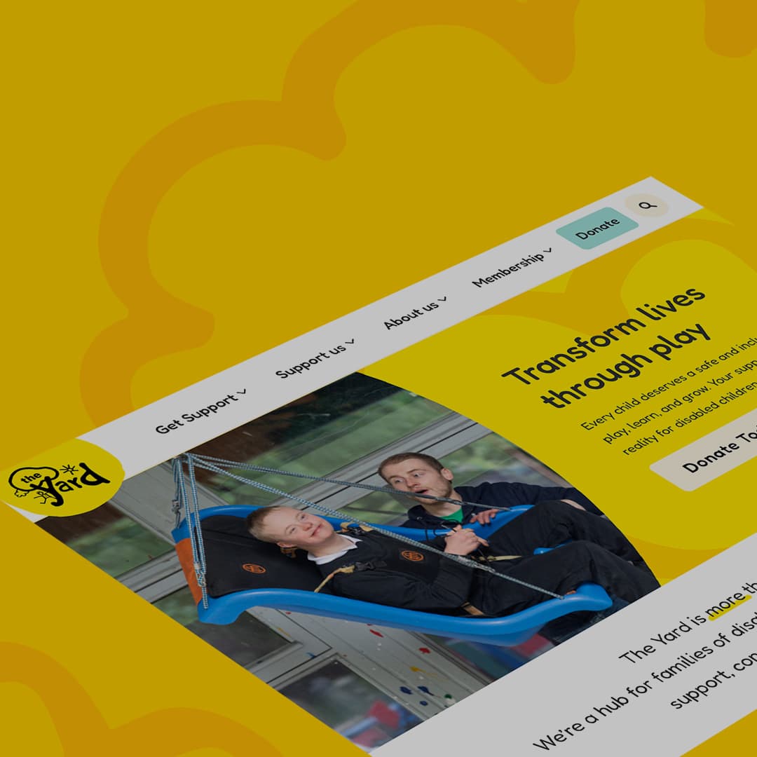 image render of the yard website